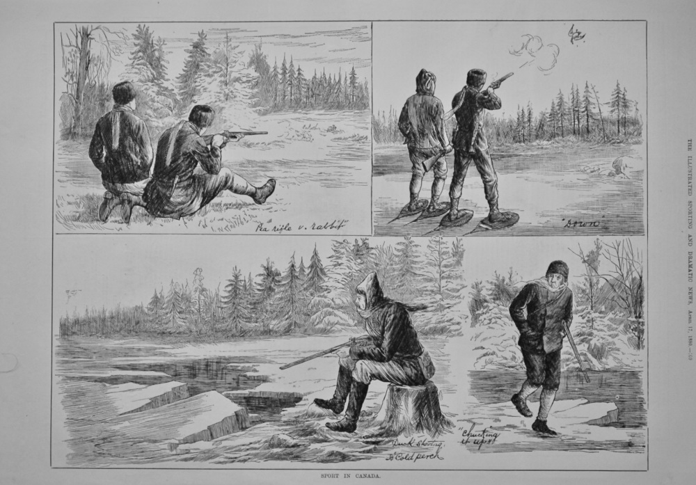 Sport in Canada.  1880.