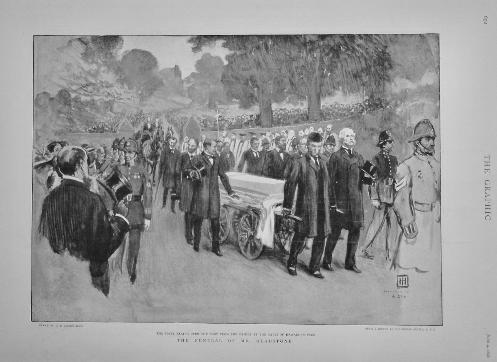 The Funeral of Mr. Gladstone.  1898.