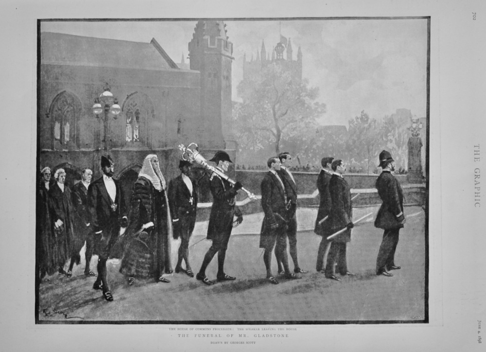 The Funeral of Mr. Gladstone. 1898.