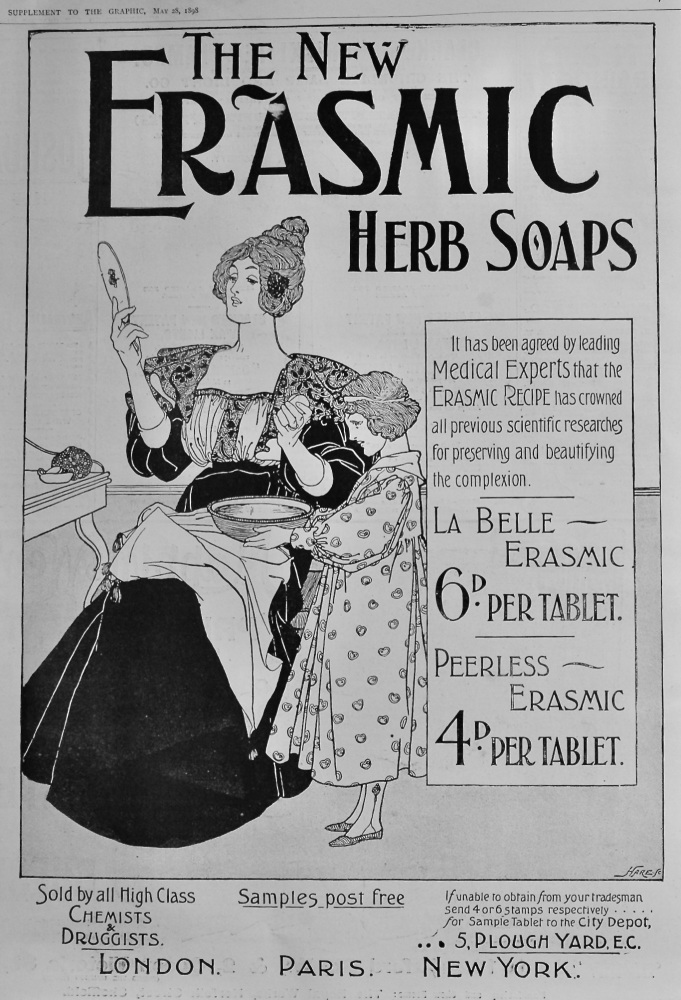Erasmic Herb Soaps  1898.