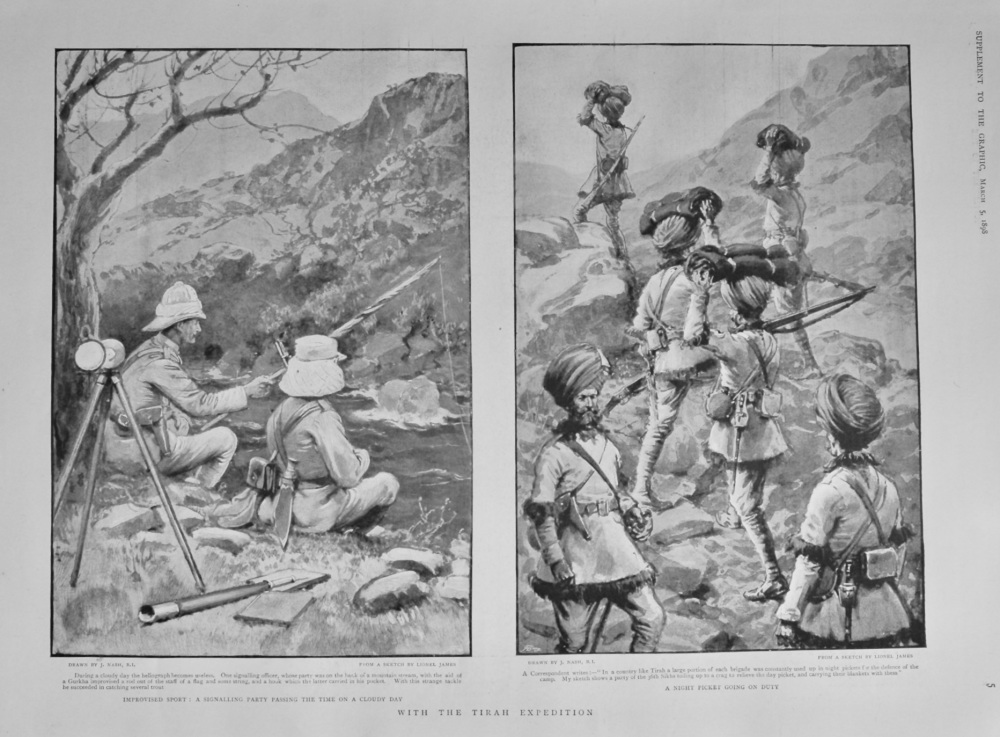 With the Tirah Expedition.  1898.
