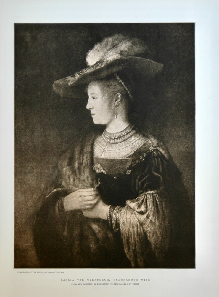 Saskia Van Ulenburgh, Rembrandt's Wife.  1898.