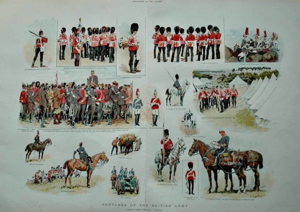 Sketches of the British Army.  1898.