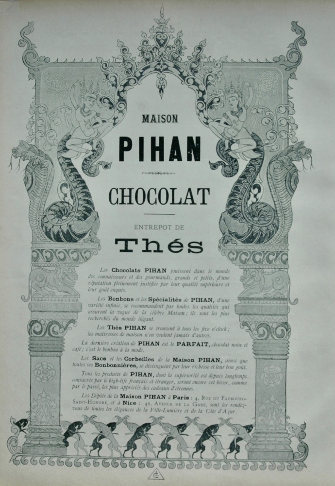 Maison PIHAN Chocolat.  1899.