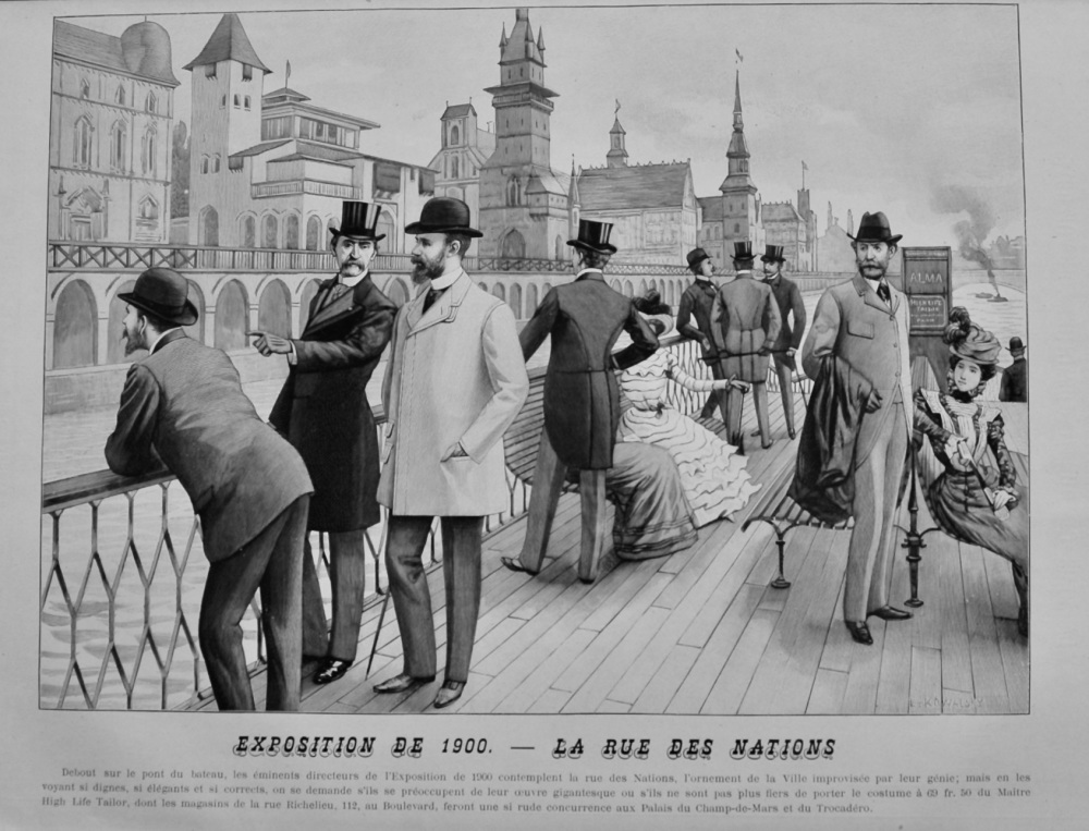 Exposition de 1900.- La Rue Des Nations.  1900.