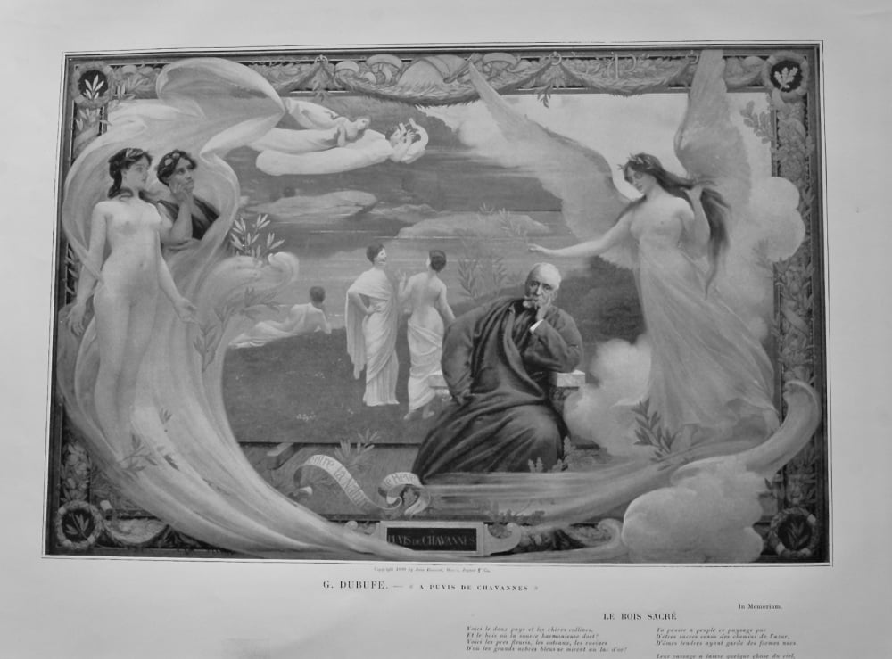 "A Puvis de Chavannes".  (Artist- G. Dubufe). 1899.