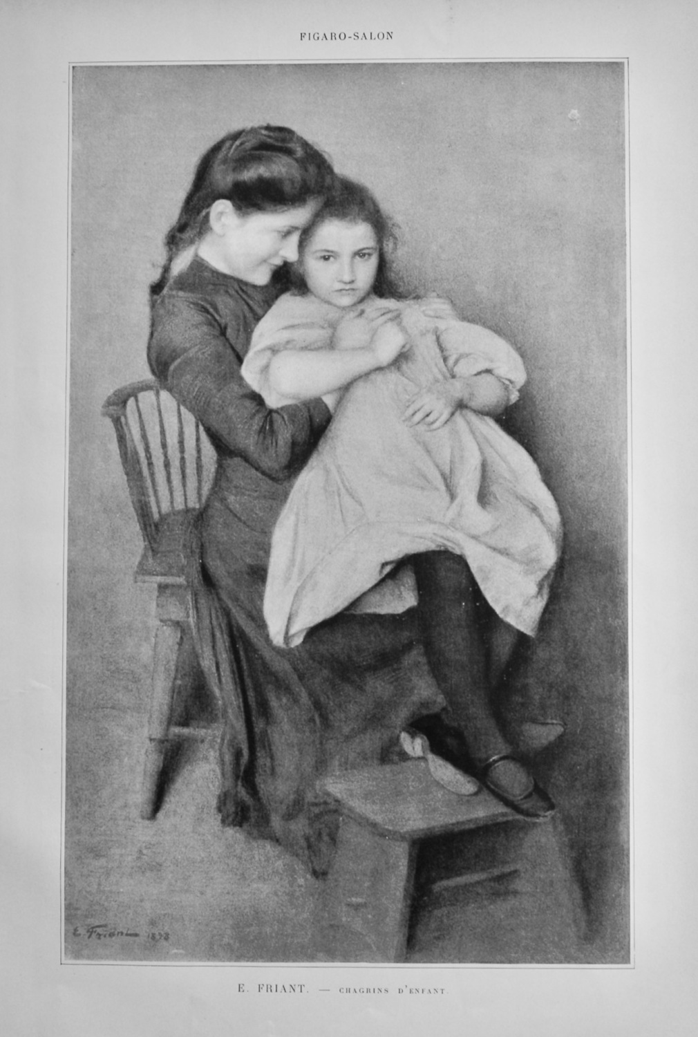 Chagrins D'Enfant.  (Artist- E. Friend).  1899.