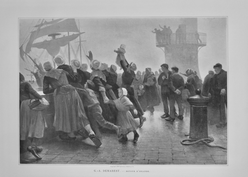 Retour D'Islande.  (Artist- G.-A. Demarest).  1899.