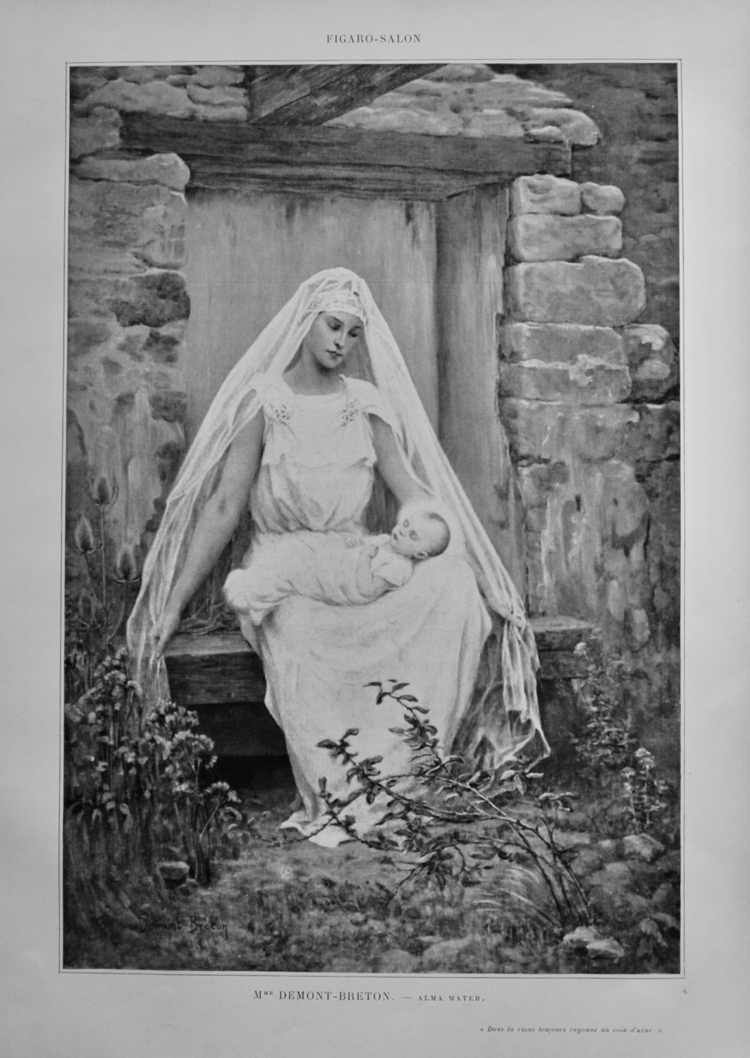Alma Mater.  (Artist- Mme. Demont-Breton).  1899.