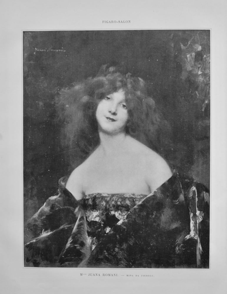 Mina Da Fiesole.  (Artist- Mlle. Juana Romani.)  1899.