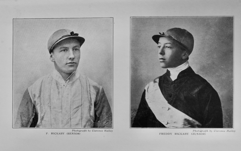 F. Rickaby (Senior) and Freddy Rickaby (Junior).  :  (Jockeys.)