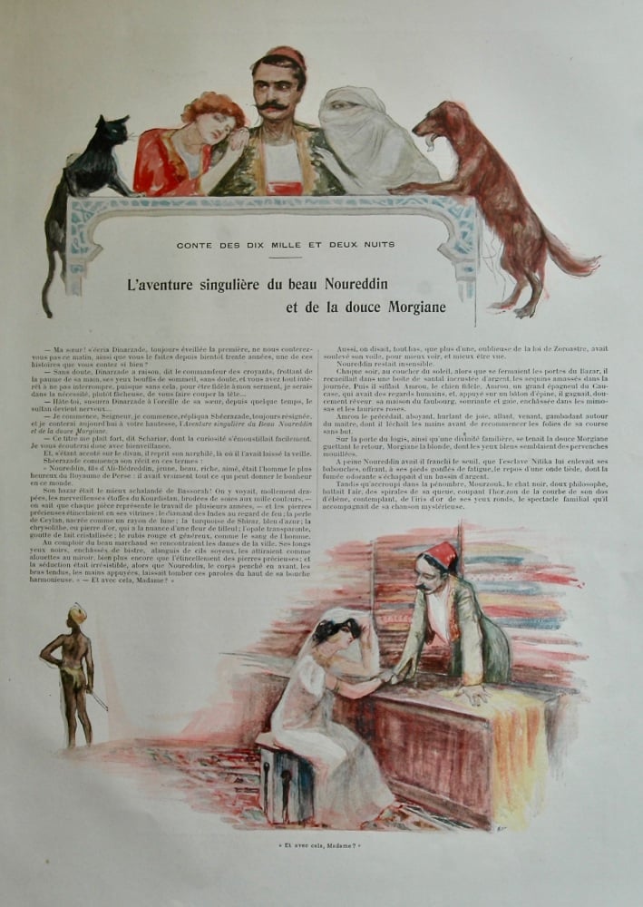 L'aventure singulière du beau Noureddin et de la douce Morgiane.  1899.