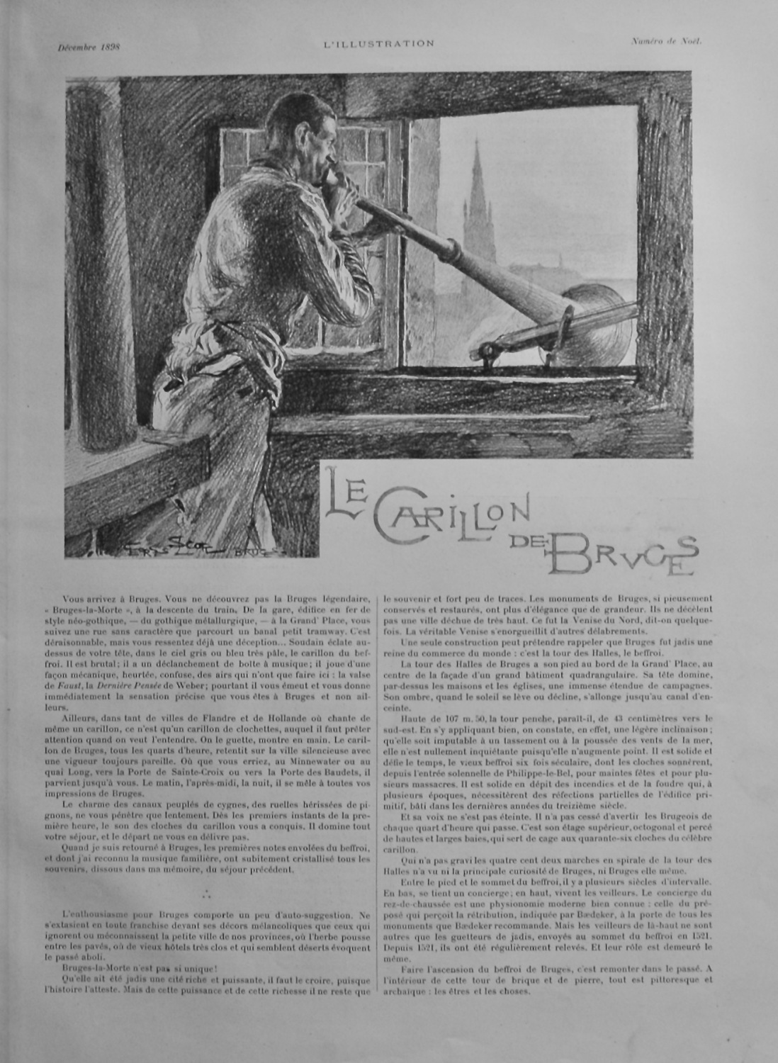 Le Carillon de Bruges. (Written by Maurice Normand.)   1898.