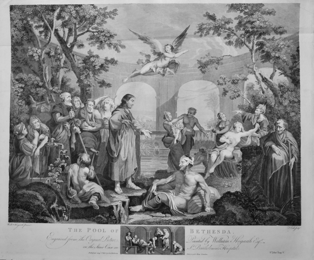 "Hogarth Restored. " : The Pool of Bethesda. 1802.