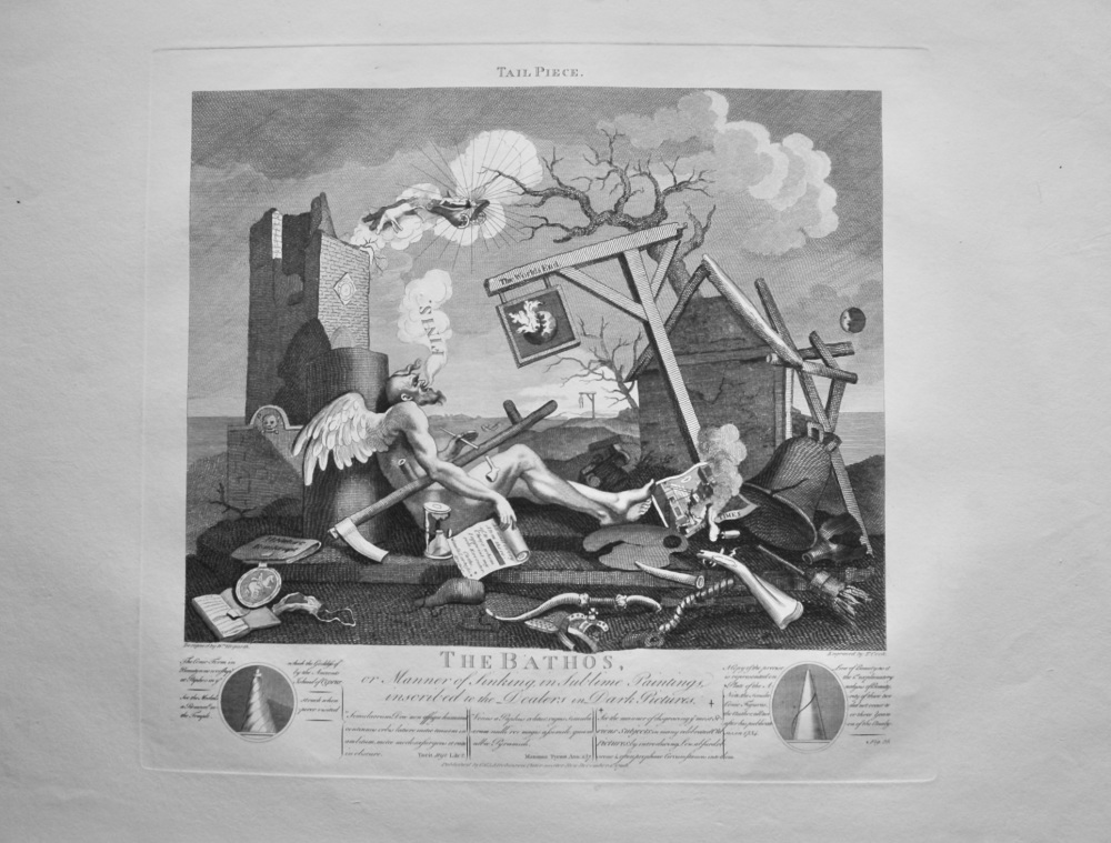 "Hogarth Restored,"  The Bathos, or Manner of Sinking in Sublime Paintings, inscribed to the Dealers in Dark Pictures. 