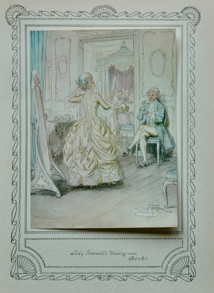 The School for Scandal. : "Lady Sneerwell's Dressing room. Act 1. Sc. 1."  1911.