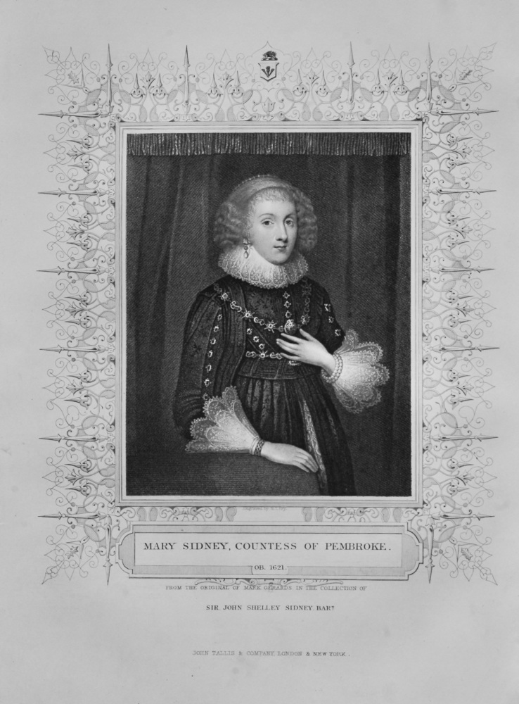 Mary Sidney, Countess of Pembroke. 