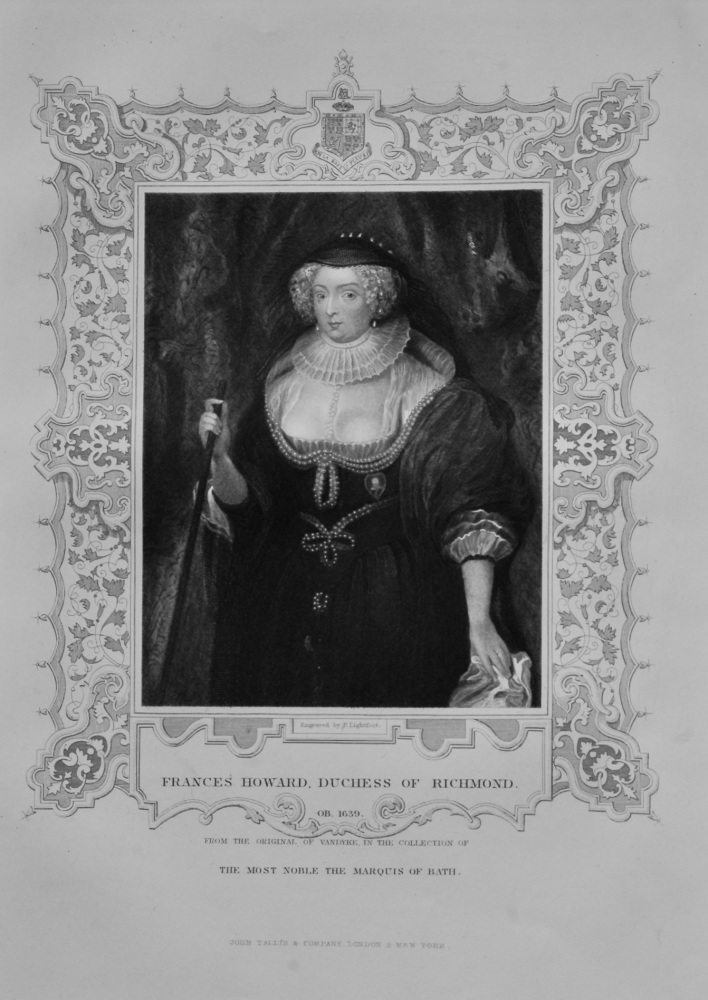 Frances Howard, Duchess of Richmond. 