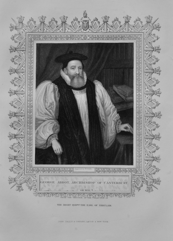 George Abbot, Archbishop of Canterbury.