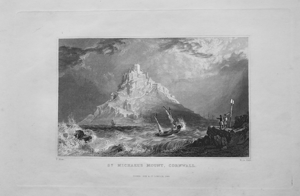 St. Michael's Mount, Cornwall.  1844.