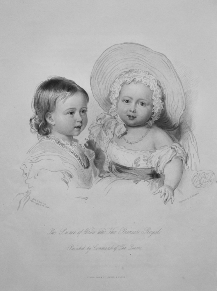 The Prince of Wales and The Princess Royal. : Painted by Command of The Queen.  1845c.