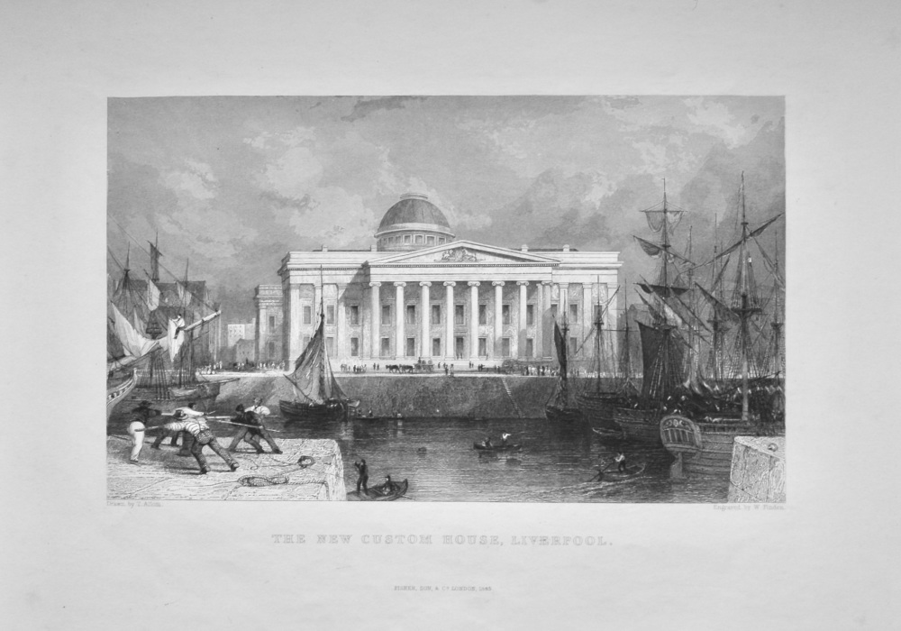 The New Custom House, Liverpool.  1845.
