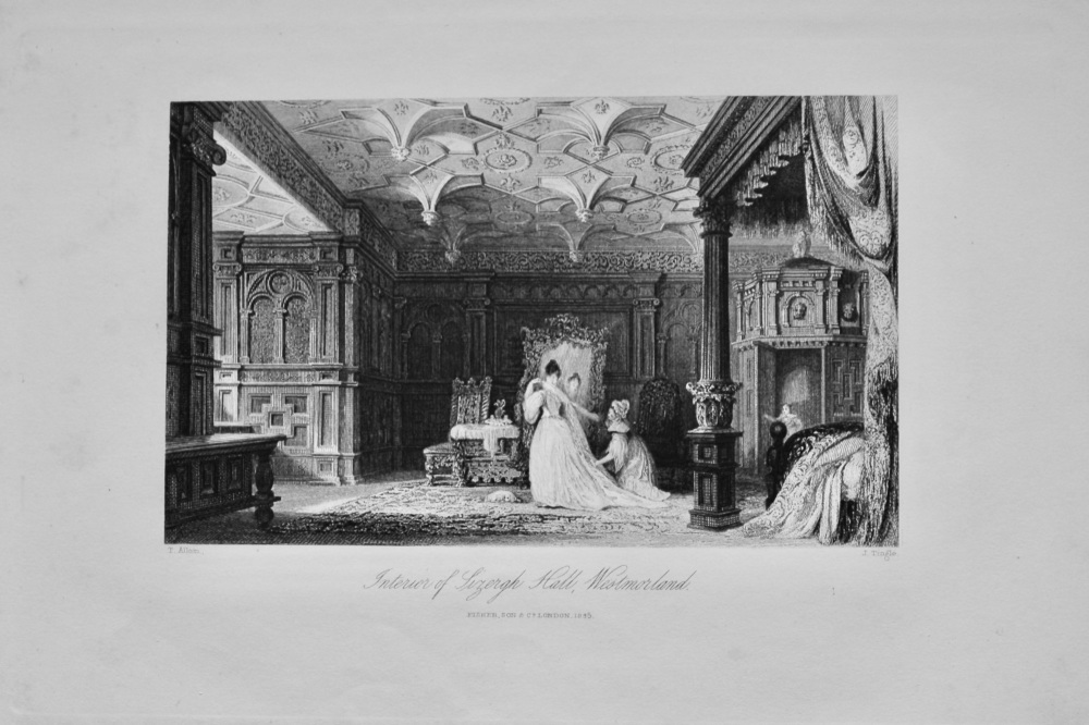 Interior of Sizergh Hall, Westmorland.  1845.