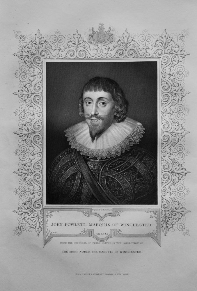 John Powlett, Marquis of Winchester.  1850c.