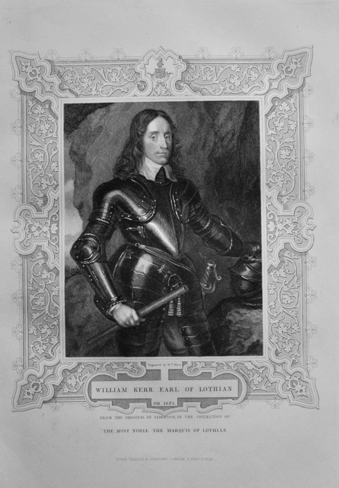 William Kerr, Earl of Lothian.  1850c.