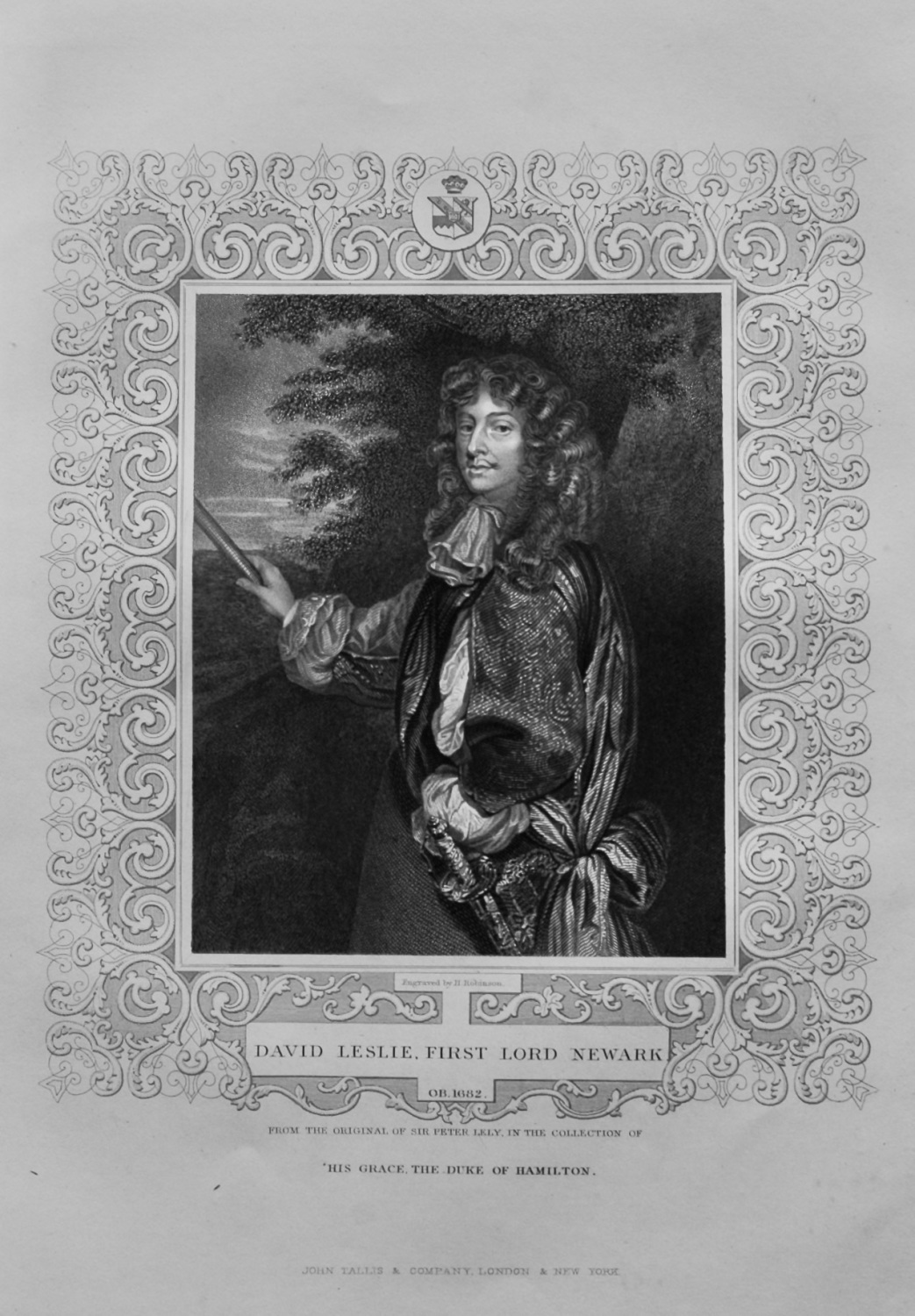 David Leslie, First Lord Newark.  1850c.