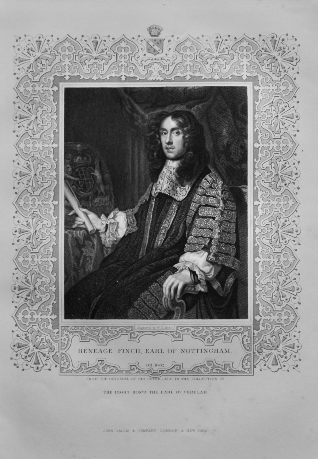 Heneage Finch, Earl of Nottingham.  1850c.