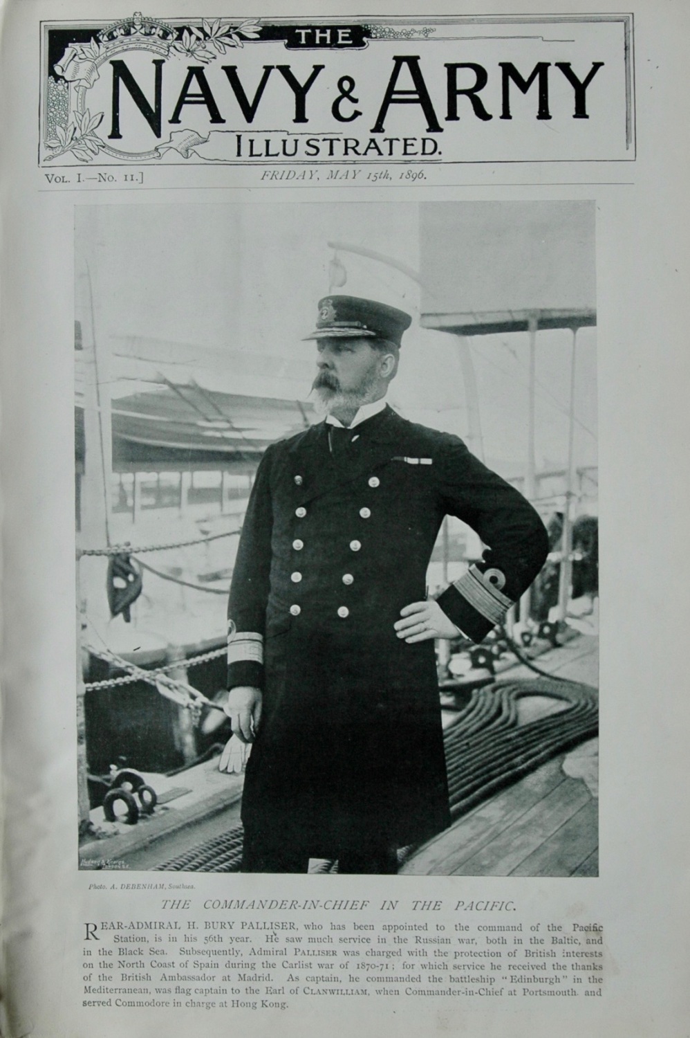 Original full copy of Navy & Army Illustrated, May 15th, 1896