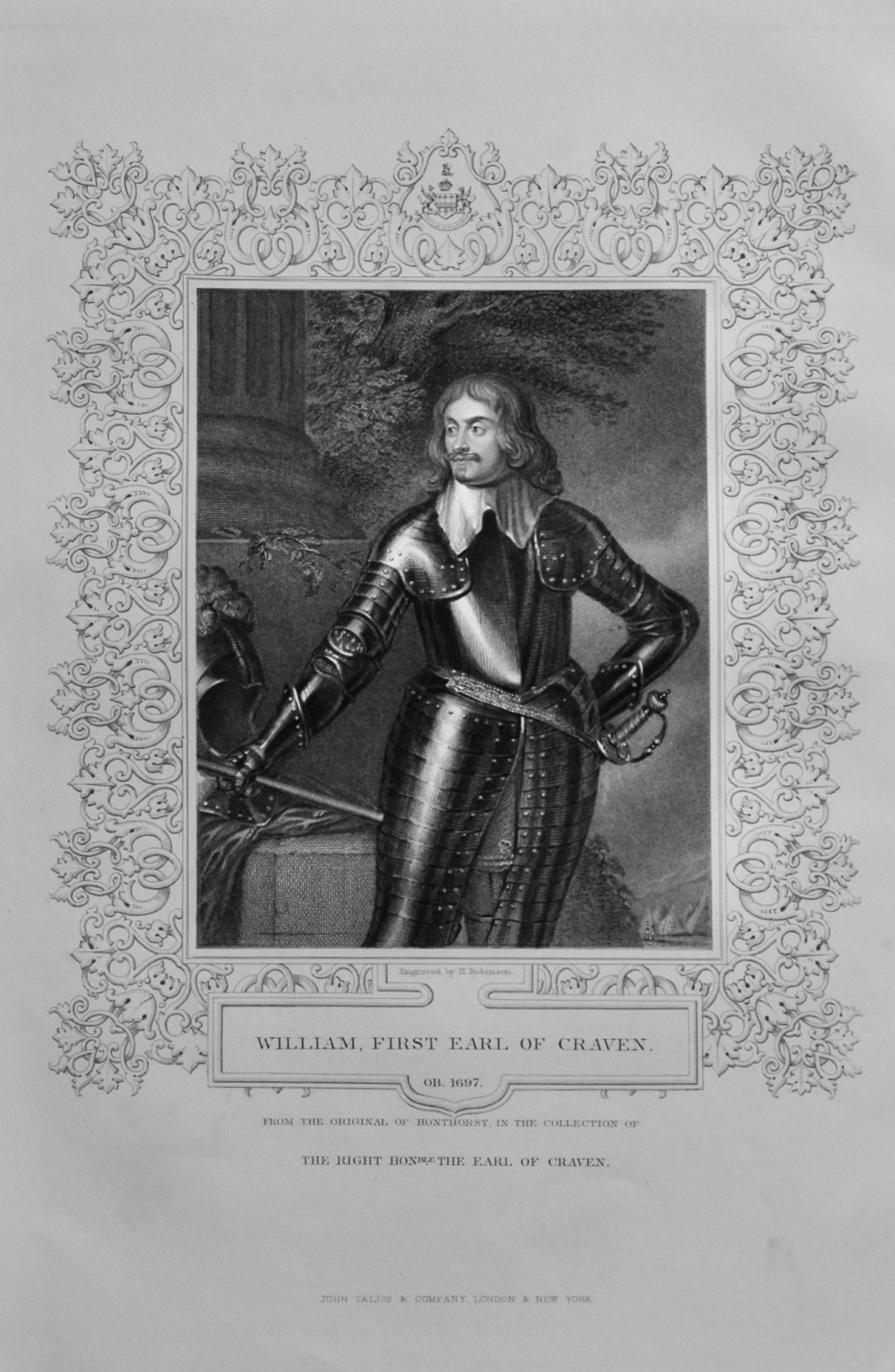 William, First Earl of Craven.  1850c.