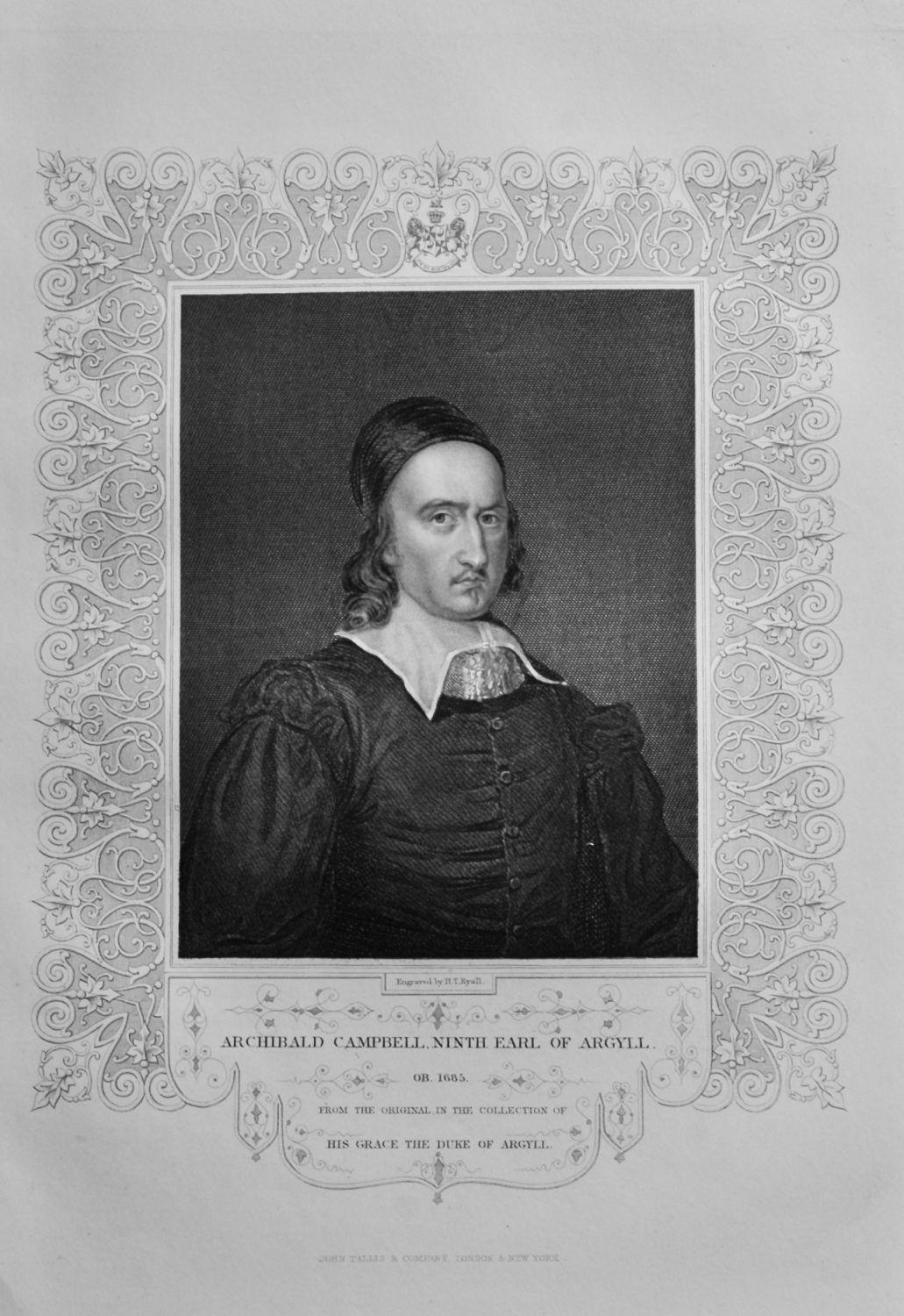 Archibald Campbell. Ninth Earl of Argyll.  1850c.