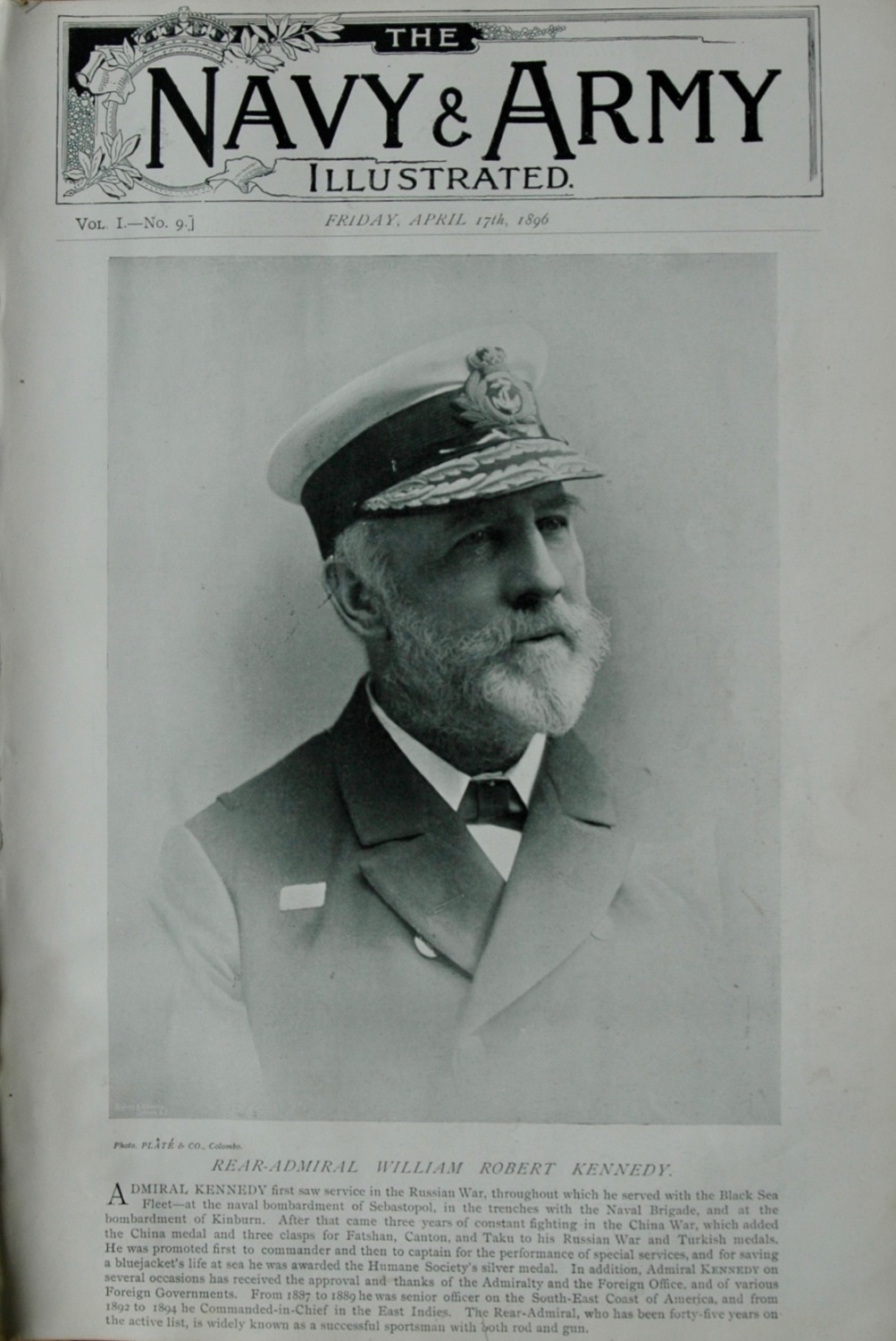 Original Full copy of Navy & Army Illustrated, April 17th, 1896