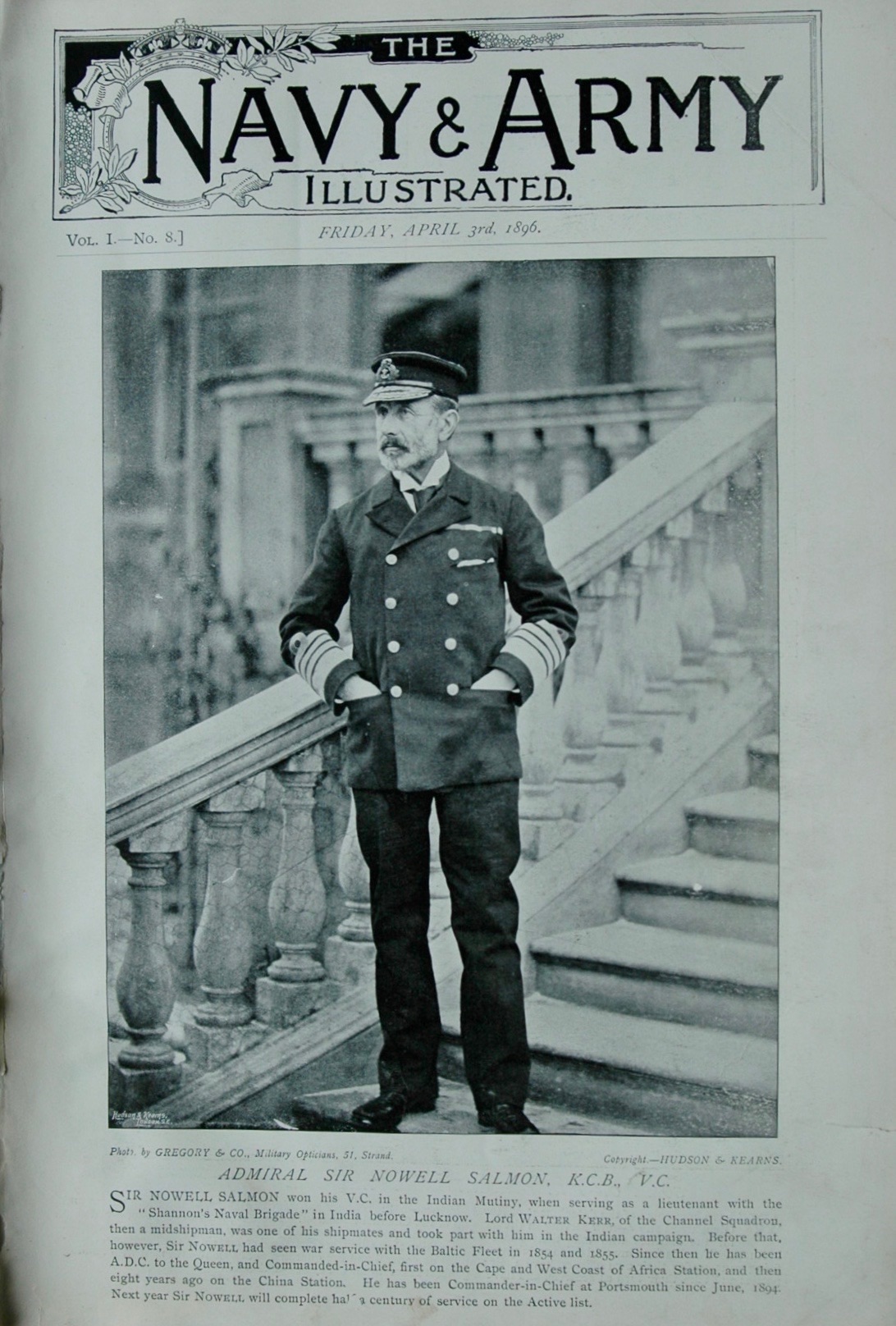 Original full copy Navy & Army Illustrated, April 3rd, 1896