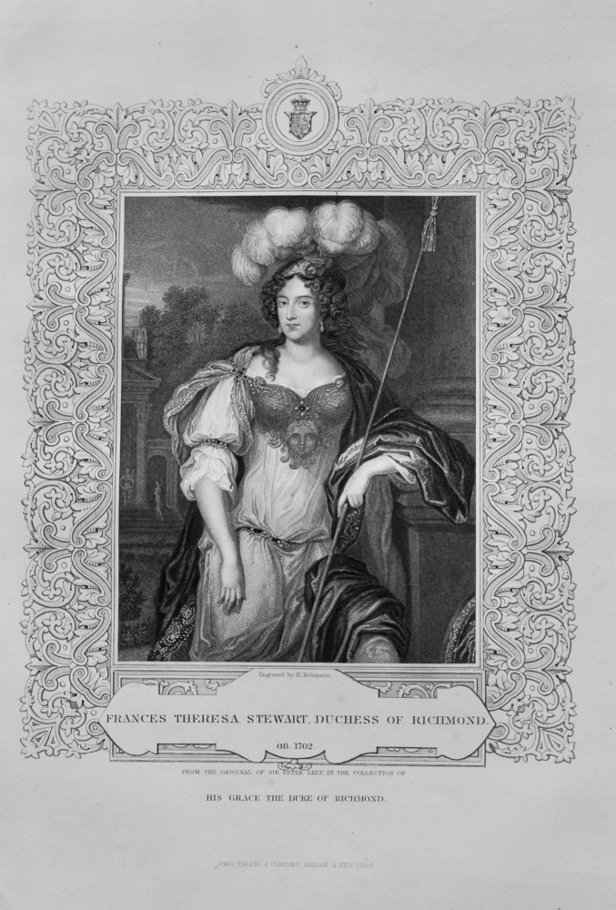 Frances Theresa Stewart, Duchess of Richmond.  1850c.