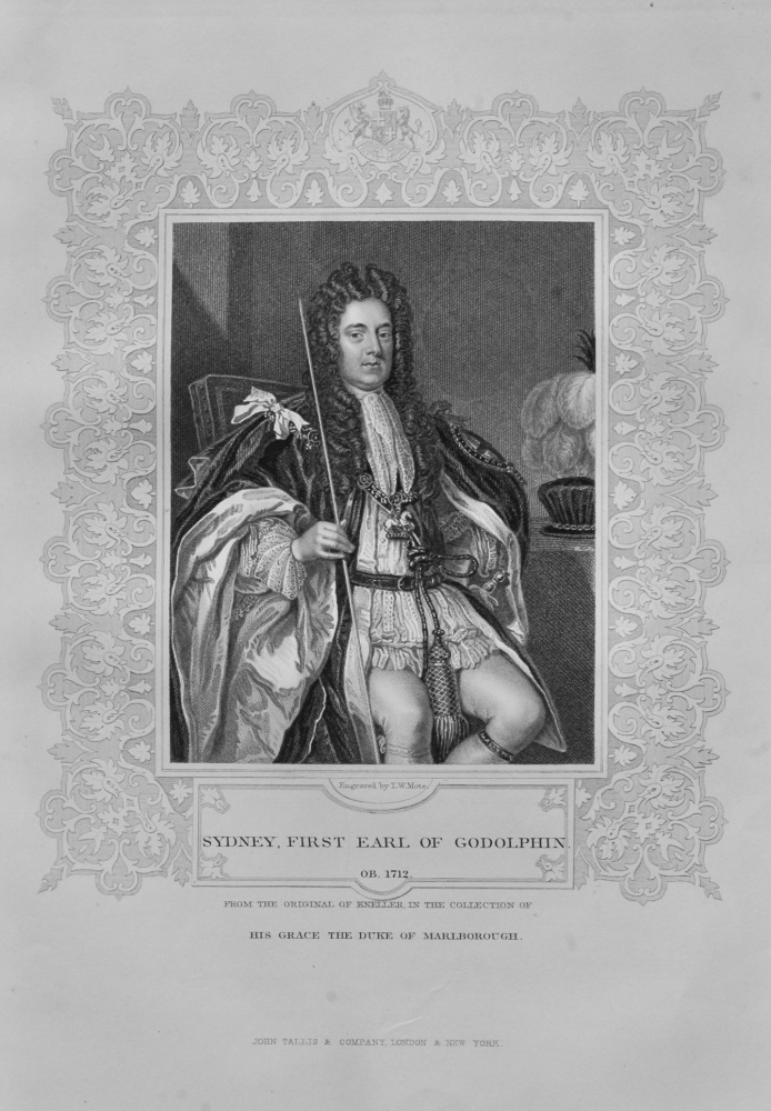 Sydney, First Earl of Godolphin.  1850c.