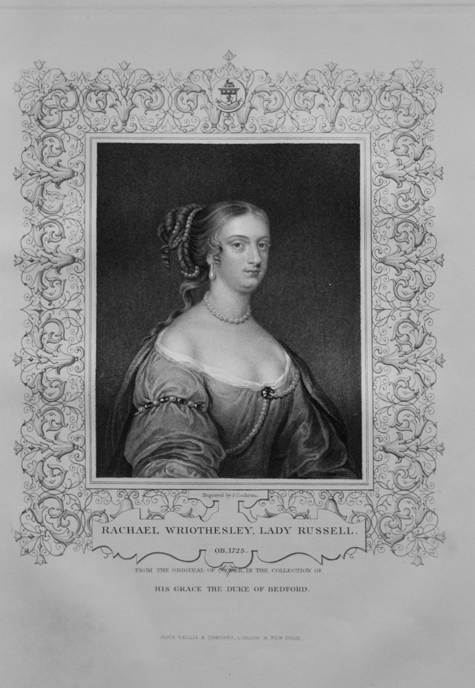 Rachael Wriothesley, Lady Russell.  1850c.