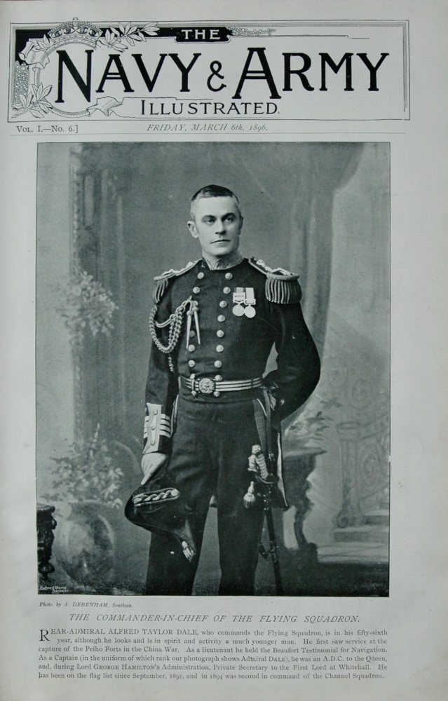 The Commander in Chief of the Flying Squadron, Rear-Admiral Alfred Taylor Dale. 1896.