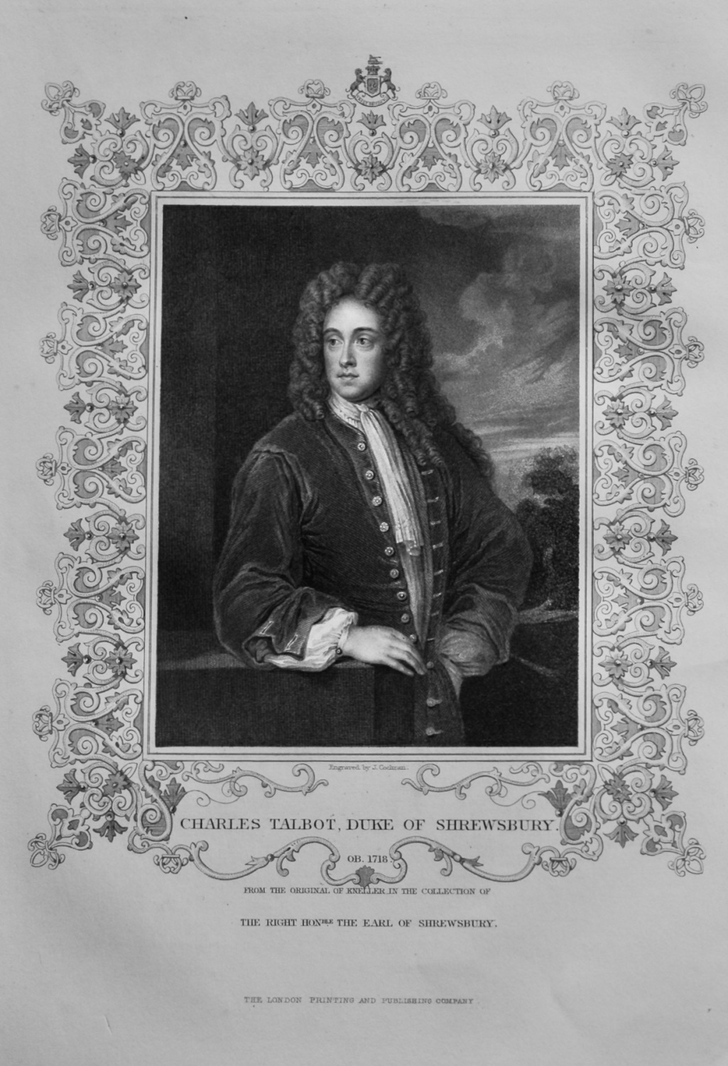 Charles Talbot, Duke of Shrewsbury.  1850c.