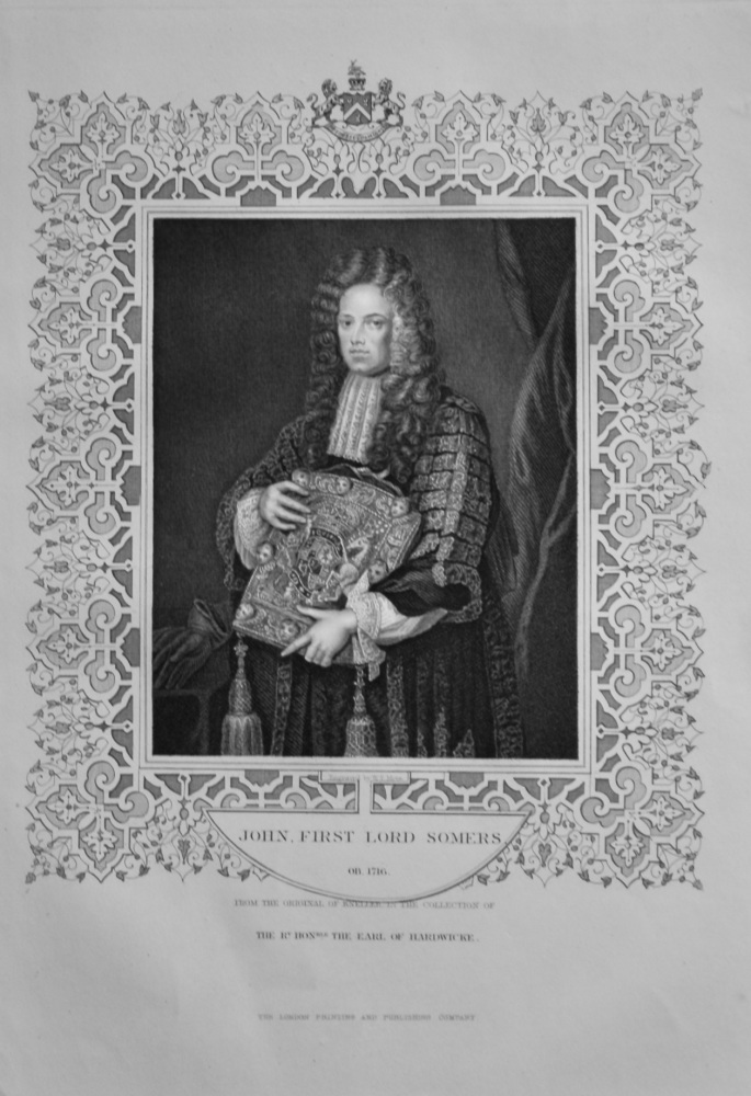 John, First Lord Somers.  1850c.