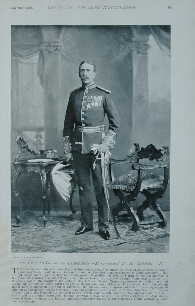 The Command at the Curragh :- Major-General B. A. Combe, C.B.  1896.