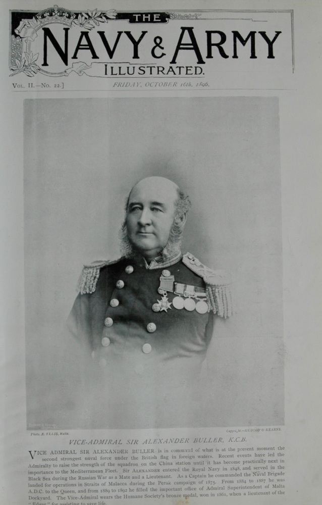 Vice-Admiral Sir Alexander Buller, K.C.B.  1896.