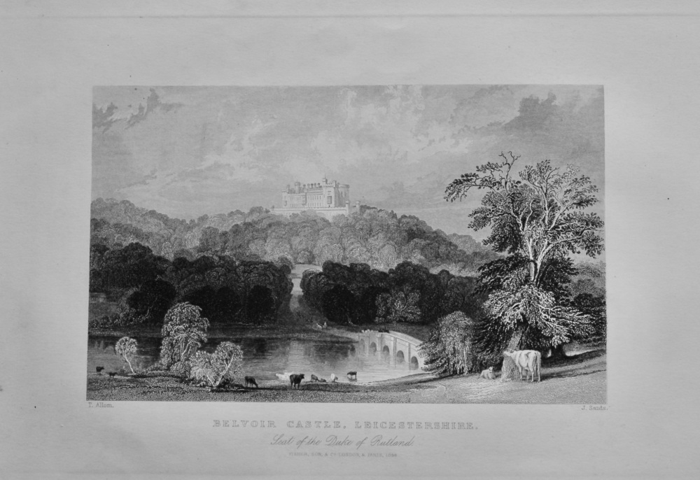 Belvoir Castle, Leicestershire. : Seat of the Duke of Rutland.  1850c.