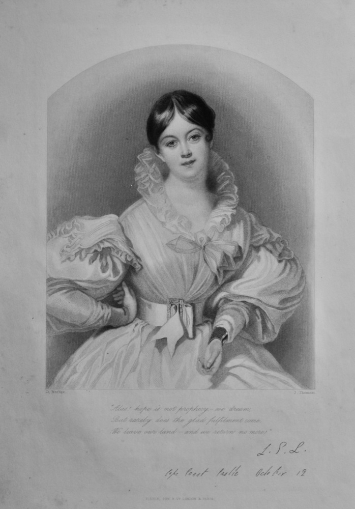 Letitia Elizabeth Landon.  1850c.