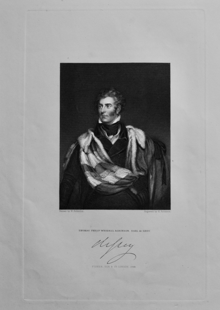 Thomas Philip Weddell Robinson, Earl de Grey.  1850c.