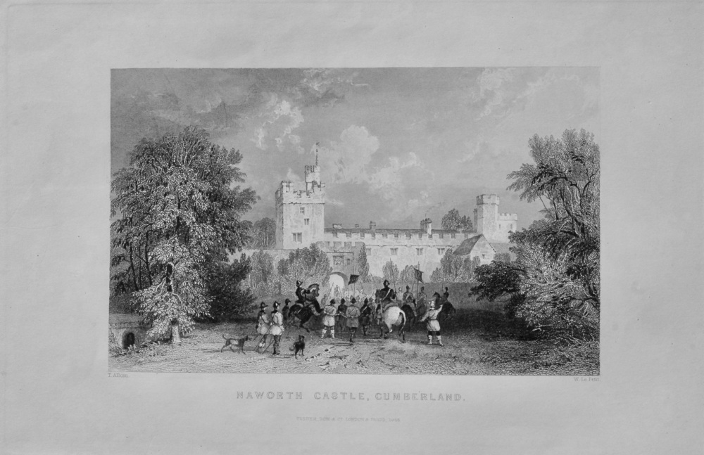 Naworth Castle, Cumberland.  1850c.