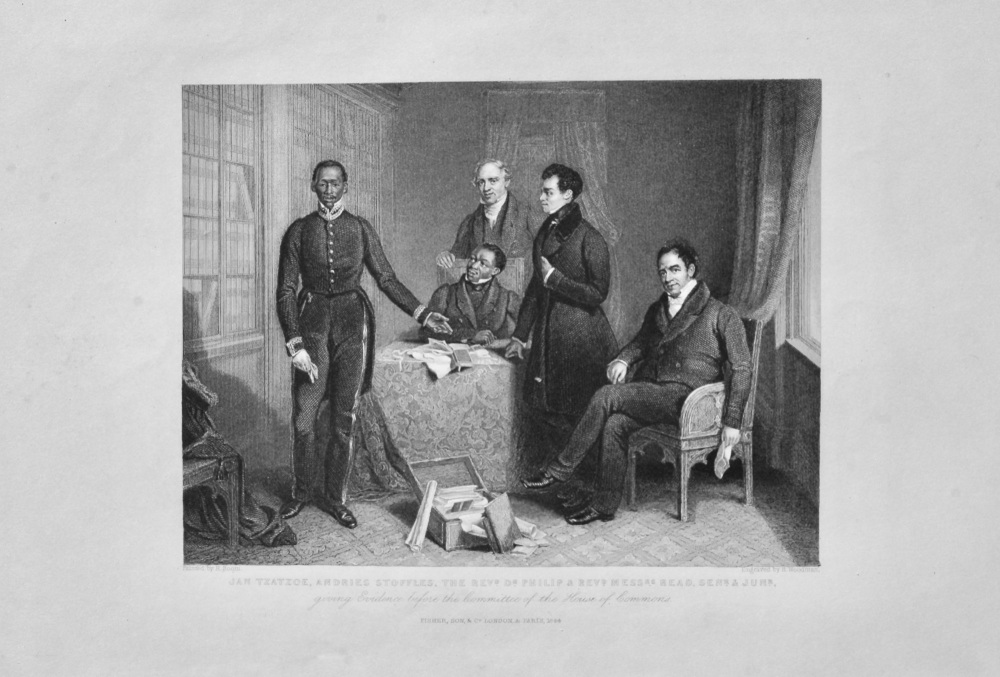 Jan Tzatzoe, Andries Stoffles, The Rev. Dr. Phillip & Rev. Messrs. Read  Sen. & June.    1850c.