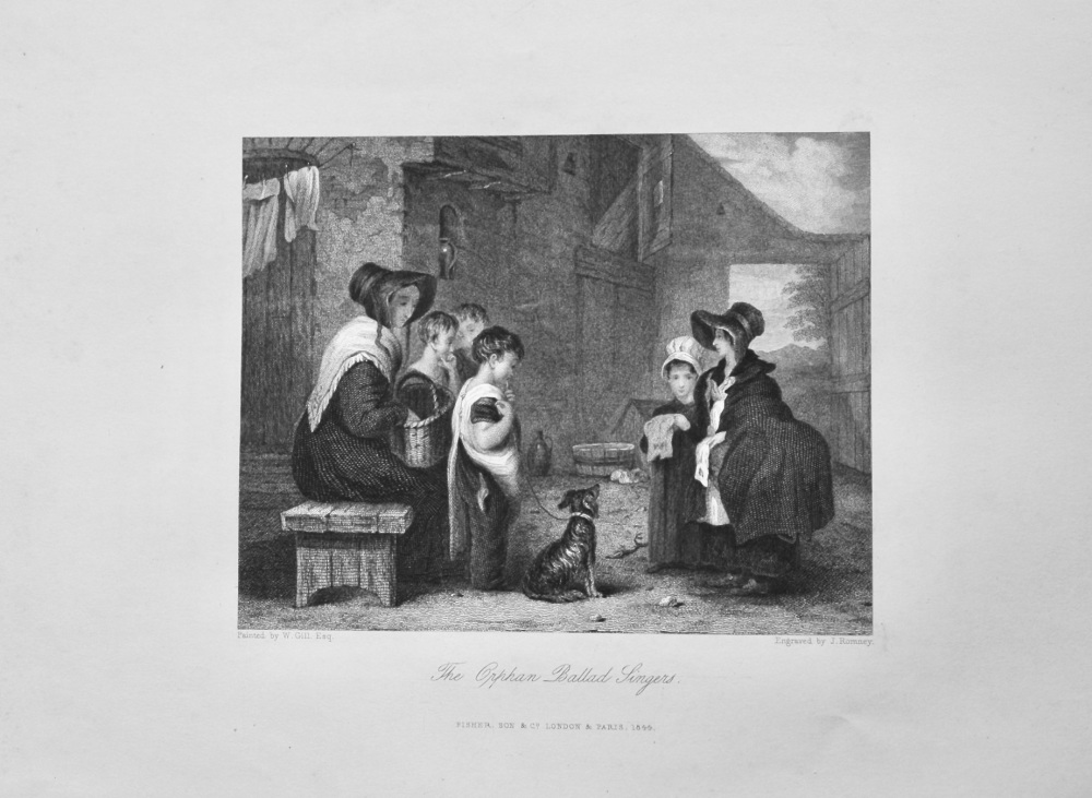 The Orphan Ballad Singers.  1850c.